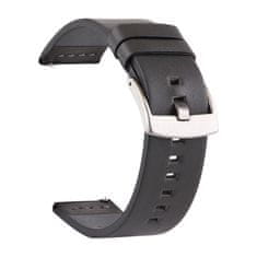 BStrap Fine Leather remen za Xiaomi Amazfit GTR 42mm, black