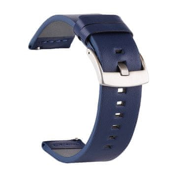 BStrap Fine Leather remen za Samsung Galaxy Watch 3 45mm, blue