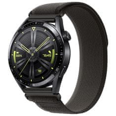 BStrap Velcro Nylon remen za Samsung Galaxy Watch 3 41mm, black