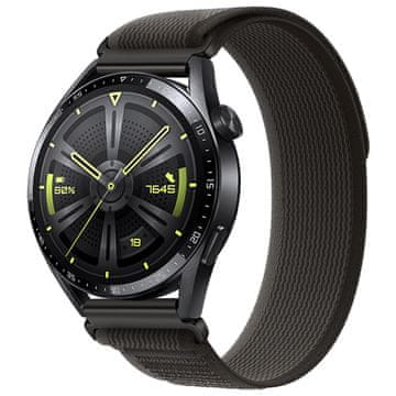 BStrap Velcro Nylon remen za Samsung Galaxy Watch 3 41mm, black