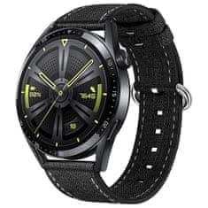 BStrap Denim remen za Huawei Watch GT/GT2 46mm, black