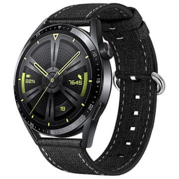 BStrap Denim remen za Huawei Watch GT/GT2 46mm, black