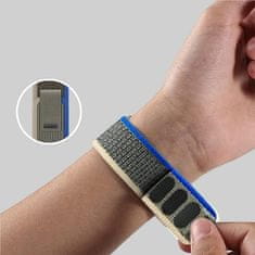 BStrap Velcro Nylon remen za Xiaomi Amazfit GTR 42mm, black rainbow