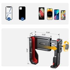 Joyroom JR-ZS266 držač mobitela za bicikl, crno/crvena