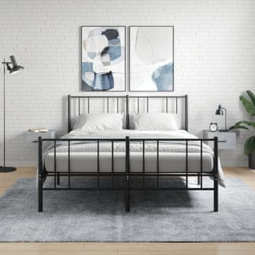 Vidaxl Zidni noćni ormarići, set od 2, betonsko sivi, 35x35x20 cm