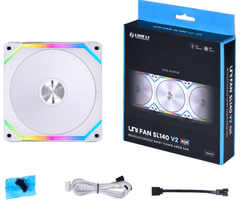 Lian Li Uni Fan SL140 V2 ventilator kućišta, RGB, PWM, 140mm, bijela (UF-SL140V2-1W)