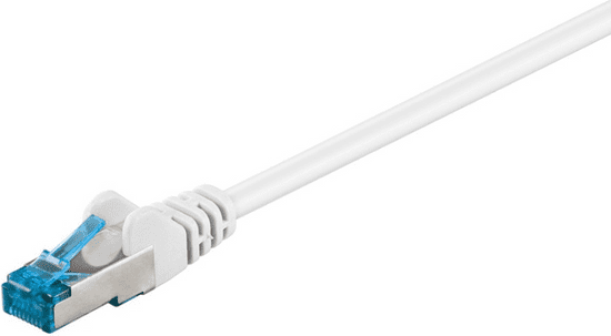 Goobay kabel za povezivanje, S/FTP, CAT 6A, 1m, bijeli (93688)