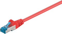 Goobay kabel za povezivanje, S/FTP, CAT 6A, 0,5m, crvena (93663)