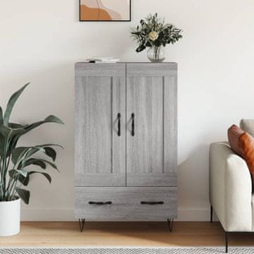 Vidaxl Visoki ormarić sivi sonoma hrast 69,5 x 31 x 115 cm