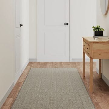 Vidaxl Tepih, izgled sisala, taupe, 80x250 cm