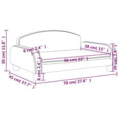 Vidaxl Dječja fotelja crna 70x45x30 cm od Umjetna koža