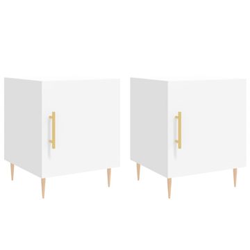 Vidaxl Noćni ormarići 2 kom bijeli 40 x 40 x 50 cm konstruirano drvo