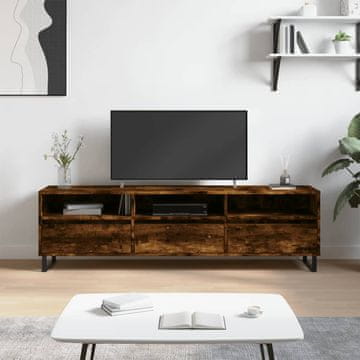 Vidaxl TV ormarić dimljeni hrast 150x30x44,5 cm