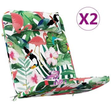 Vidaxl Jastuci za stolicu Adirondack 2 kom višebojni od tkanine Oxford