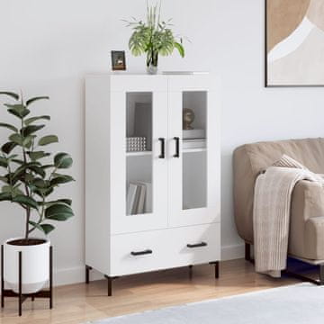 Vidaxl Visoki ormarić bijeli 69,5 x 31 x 115 cm materijal na bazi drveta