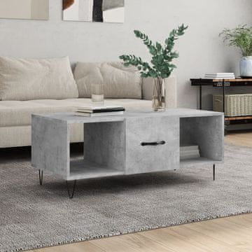 Vidaxl Klub stolić betonsko-sivi 102x50x40 cm