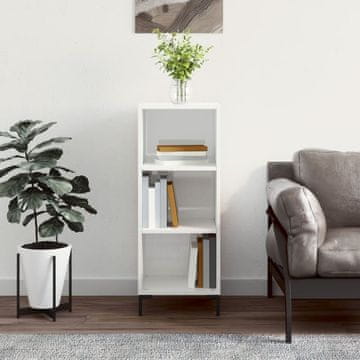 Vidaxl Ormarić, bijeli, sjajni, 34,5 x 32,5 x 90 cm, materijal na bazi drva