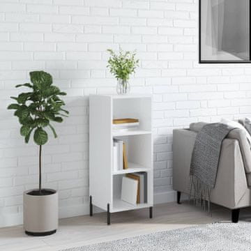 Vidaxl Ormarić, bijeli, sjajni, 34,5 x 32,5 x 90 cm, materijal na bazi drva