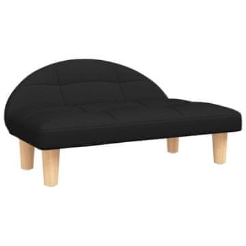 Vidaxl Krevet za pse crni 70x52x30 cm od tkanine