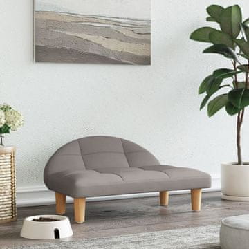 Vidaxl Krevet za pse, taupe, 70x52x30 cm, presvučen tkaninom