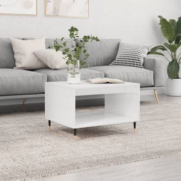 Vidaxl Klub stolić, bijeli, 60x50x40 cm, materijal na bazi drva