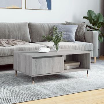Vidaxl Klub stolić, sivi hrast sonoma, 90x60x35 cm