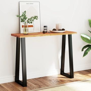 Vidaxl Konzolni stolić 110x35x80 cm Masivno drvo akacije