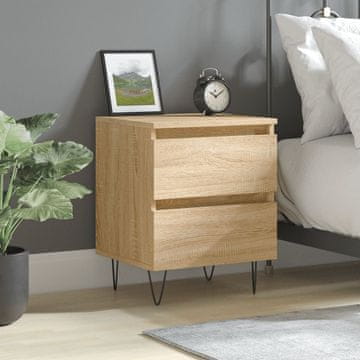 Vidaxl Noćni ormarić, hrast sonoma, 40x35x50 cm, materijal na bazi drva