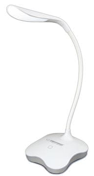 slomart Esperanza Mimosa ELD105W LED stolna lampa, bijela, osvijetljena baza