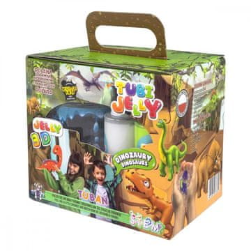slomart TUBAN Tubi Jelly set sa 6 boja + akvarij s dinosaurom