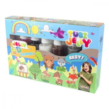 slomart Set Tubi Jelly 6 boja - životinje