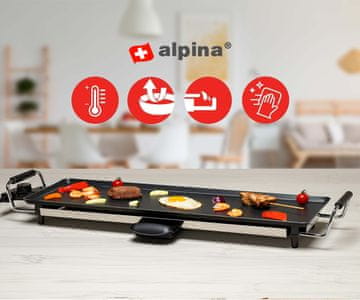 Alpina Teppanyaki - praktična prijenosna ploča za roštilj!