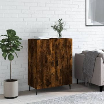 Vidaxl Ormarić Dimljeni hrast 69,5 x 34 x 90 cm Materijal na bazi drva