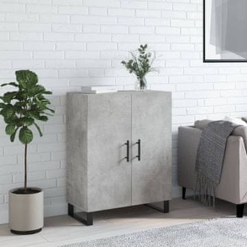 Vidaxl Ormarić Betonsko-sivi 69,5 x 34 x 90 cm Materijal na bazi drva