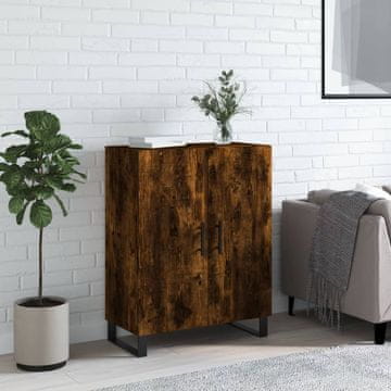 Vidaxl Ormarić Dimljeni hrast 69,5 x 34 x 90 cm Materijal na bazi drva