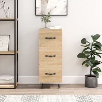 Vidaxl Ormarić, hrast Sonoma, 34,5 x 34 x 90 cm, materijal na bazi drva
