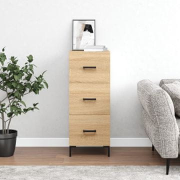 Vidaxl Ormarić, hrast Sonoma, 34,5 x 34 x 90 cm, materijal na bazi drva