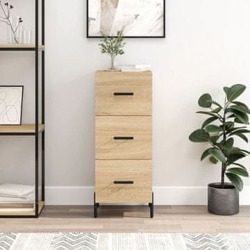 Vidaxl Ormarić, hrast Sonoma, 34,5 x 34 x 90 cm, materijal na bazi drva