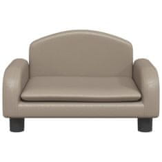 Vidaxl Dječja fotelja boja cappuccina 50x40x30 cm od umjetne kože