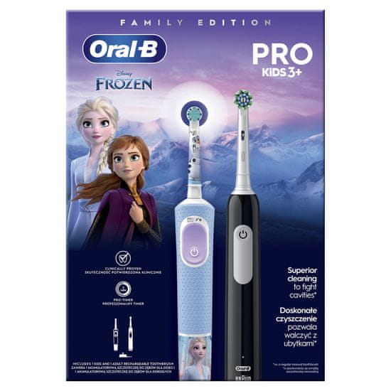 Oral-B Family Edition Pro Series 1 + Pro Kids 3+ Frozen set četkica za zube