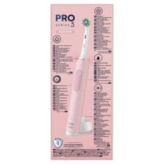 Oral-B Pro Series 3 Cross Action električna četkica za zube, ružičasta