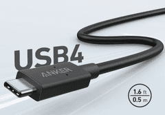 Anker 556 USB-C priključna stanica, 8u1, USB4, crna (A83A8H11)