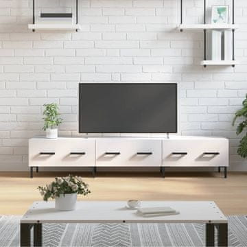 Vidaxl TV ormarić visoki sjaj bijeli 150x36x30 cm
