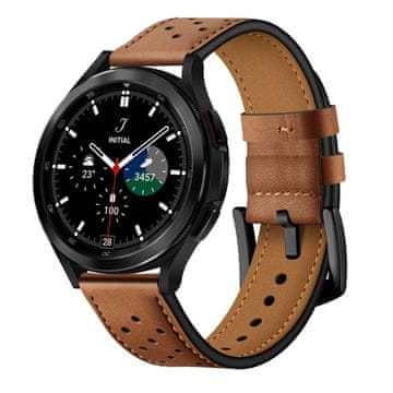 Tech-protect Leather remen za Samsung Galaxy Watch 4 / 5 / 5 Pro / 6, brown