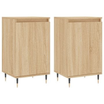 Vidaxl Komode 2 kom boja hrasta sonome 40x35x70 cm konstruirano drvo