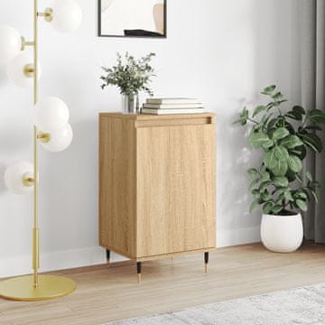 Vidaxl Komoda s ladicama, Sonoma hrast, 40x35x70 cm, Materijal na bazi drva