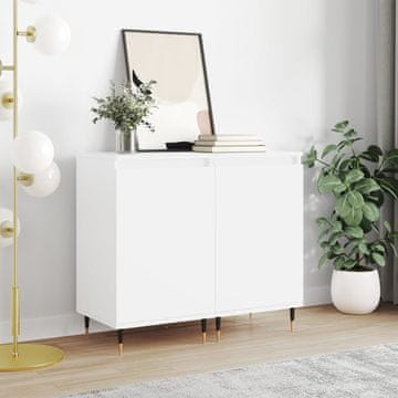 Vidaxl Ormarići, 2 kom, Bijeli, 40x35x70 cm, Materijal na bazi drva