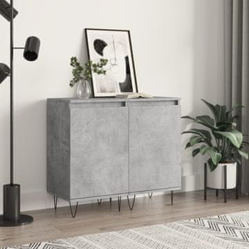 Vidaxl Ormarići, set od 2, betonsko siva, 40x35x70 cm