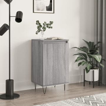 Vidaxl Komoda s ladicama, sivi hrast sonoma, 40x35x70 cm, materijal na bazi drva