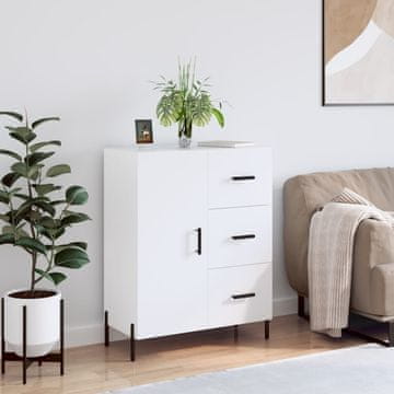 Vidaxl Ormarić, bijeli, sjajni, 69,5 x 34 x 90 cm, materijal na bazi drva